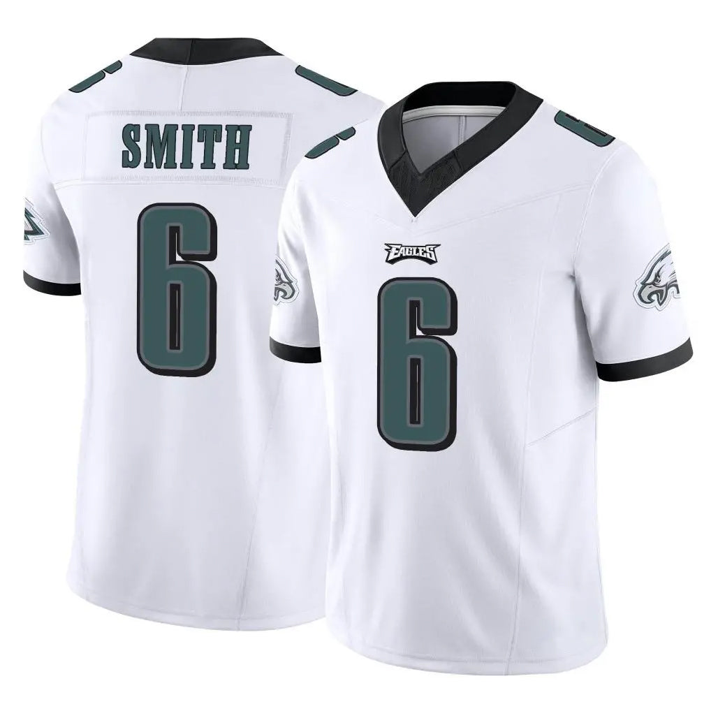 P.Eagles #6 DeVonta Smith Player White Limited Vapor F.U.S.E. Home Game Edoa Stitched Jerseys