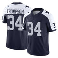 D.Cowboys #34 Jalen Thompson Player Navy-White Limited Alternate Vapor F.U.S.E. Home Game Edoa Stitched Jerseys