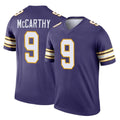 M.Vikings #9 J.J. McCarthy Player Purple Limited Classic Home Game Edoa Stitched Jerseys