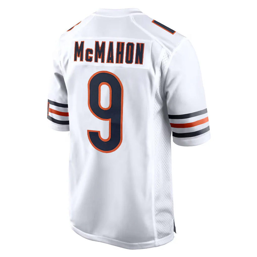 C.Bears #9 Jim McMahon Player White Home Game Edoa Stitched Jerseys