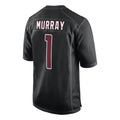 A.Cardinals #1 Kyler Murray Player Black Alternate Home Game Edoa Stitched Jerseys