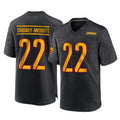 W.Commanders #22 Jacory Croskey-Merritt Player Black Home Game Edoa Stitched Jerseys