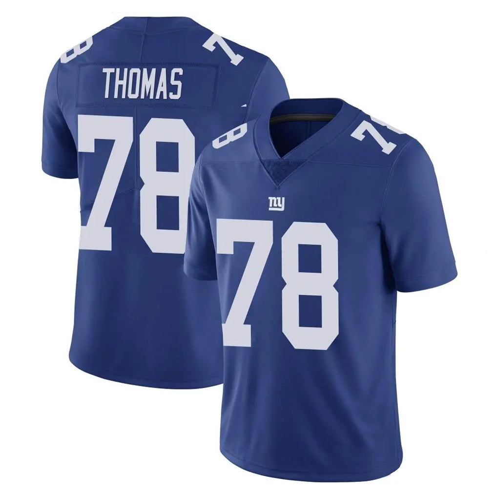 NY.Giants #78 Andrew Thomas Player Royal Limited Vapor Untouchable Home Game Edoa Stitched Jerseys