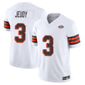 C.Browns #3 Jerry Jeudy Player White Limited Vapor F.U.S.E. Alternate Game Edoa Stitched Jerseys