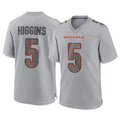 C.Bengals #5 Tee Higgins Player Gray Atmosphere Fashion Game Edoa Stitched Jerseys