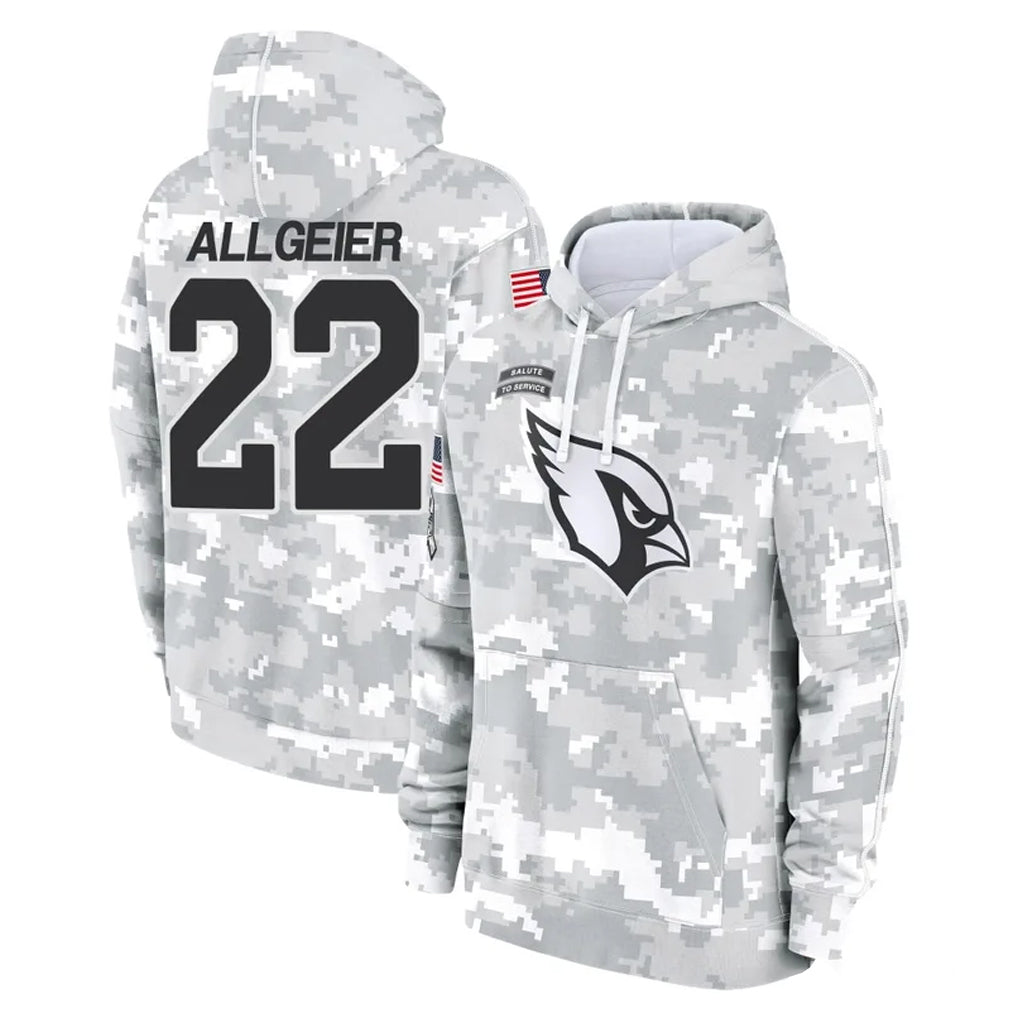 A.Cardinals #22 Tyler Allgeier Player Arctic Camo Limited Salute to Service Pullover Hoodies Game Edoa Stitched Jerseys