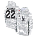 A.Cardinals #22 Tyler Allgeier Player Arctic Camo Limited Salute to Service Pullover Hoodies Game Edoa Stitched Jerseys
