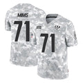 C.Bengals #71 Amarius Mims Player Arctic Camo Salute to Service Limited Edoa Stitched Jerseys
