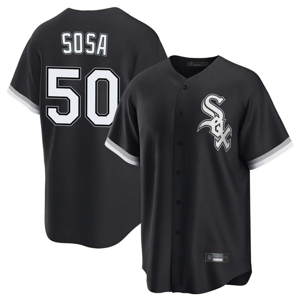 C.White Sox #50 Lenyn Sosa Player Black Home Game Edoa Stitched Jerseys