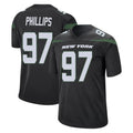 NY.Jets #97 Harrison Phillips Player Stealth Black Home Game Edoa Stitched Jerseys