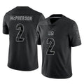 C.Bengals #2 Evan McPherson Player Black Reflective Limited Game Edoa Stitched Jerseys