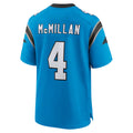 C.Panthers #4 Tetairoa McMillan Player Blue Home Game Edoa Stitched Jerseys