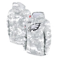 P.Eagles ## Eagles Blank Player Arctic Camo Salute to Service Pullover Hoodies Limited Game Edoa Stitched Jerseys