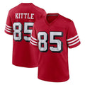 SF.49ers #85 George Kittle Player Red Limited Alternate Home Game Edoa Stitched Jerseys