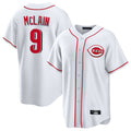 C.Reds #9 Matt McLain Player White Game Home Edoa Stitched Jerseys