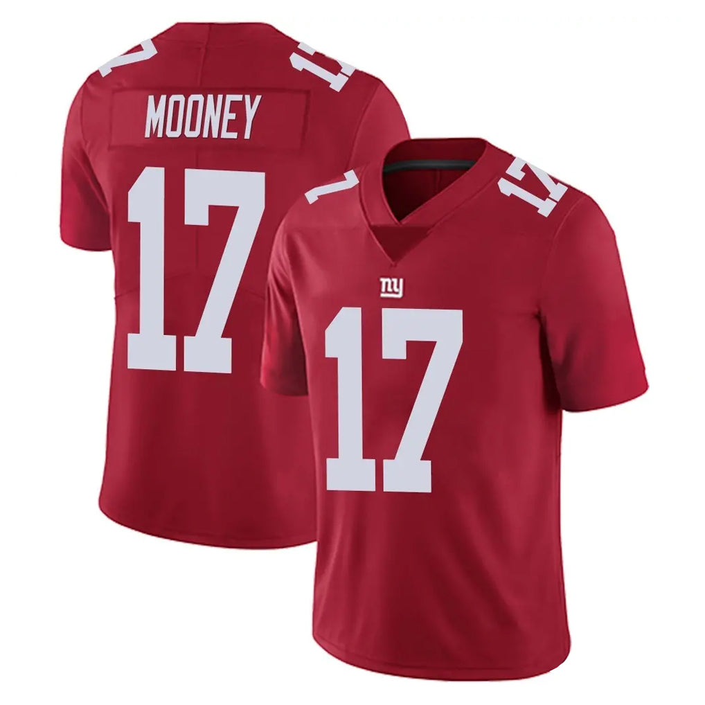 NY.Giants #17 Darnell Mooney Player Red Limited Vapor Untouchable Home Game Edoa Stitched Jerseys