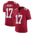 NY.Giants #17 Darnell Mooney Player Red Limited Vapor Untouchable Home Game Edoa Stitched Jerseys
