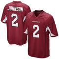A.Cardinals #2 Will Johnson Player Cardinal Home Game Edoa Stitched Jerseys