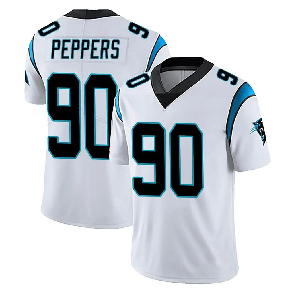C.Panthers #90 Julius Peppers Player White Vapor Untouchable Limited Game Edoa Stitched Jerseys