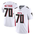 A.Falcons #70 Jake Matthews Player White Vapor Untouchable Limited Home Game Edoa Stitched Jerseys