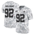 D.Cowboys #92 Quinnen Williams Player Arctic Camo Salute to Service Limited Home Game Edoa Stitched Jerseys