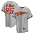 B.Orioles #25 Pete Alonso Player Gray Home Game Edoa Stitched Jerseys