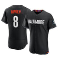 B.Orioles #8 Cal Ripken Player Black City Connect Limited Elite Home Game Edoa Stitched Jerseys