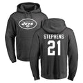 NY.Jets #21 Brandon Stephens Player Gray Pullover Hoodies Limited Game Edoa Stitched Jerseys