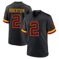 W.Commanders #2 Amik Robertson Player Black Limited Home Game Edoa Stitched Jerseys