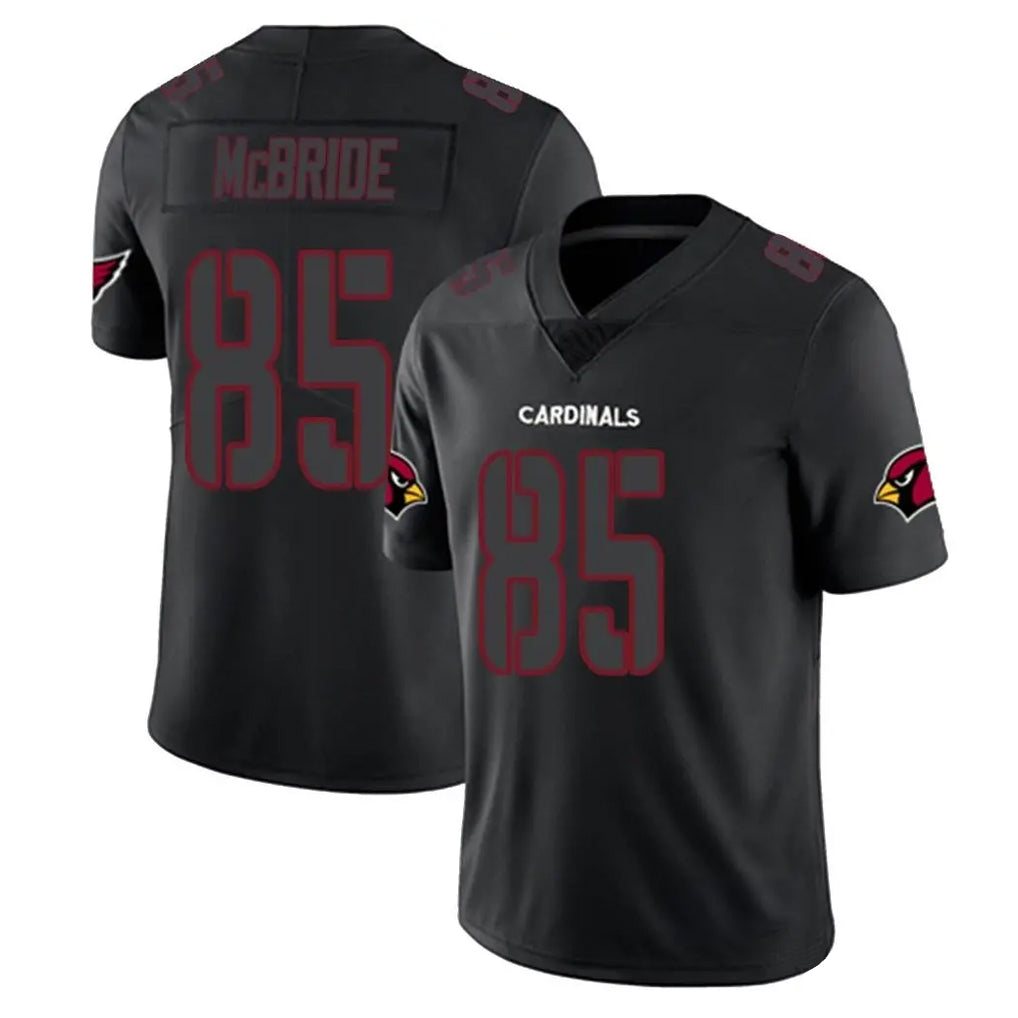 A.Cardinals #85 Trey McBride Player Black Impact Limited Home Game Edoa Stitched Jerseys