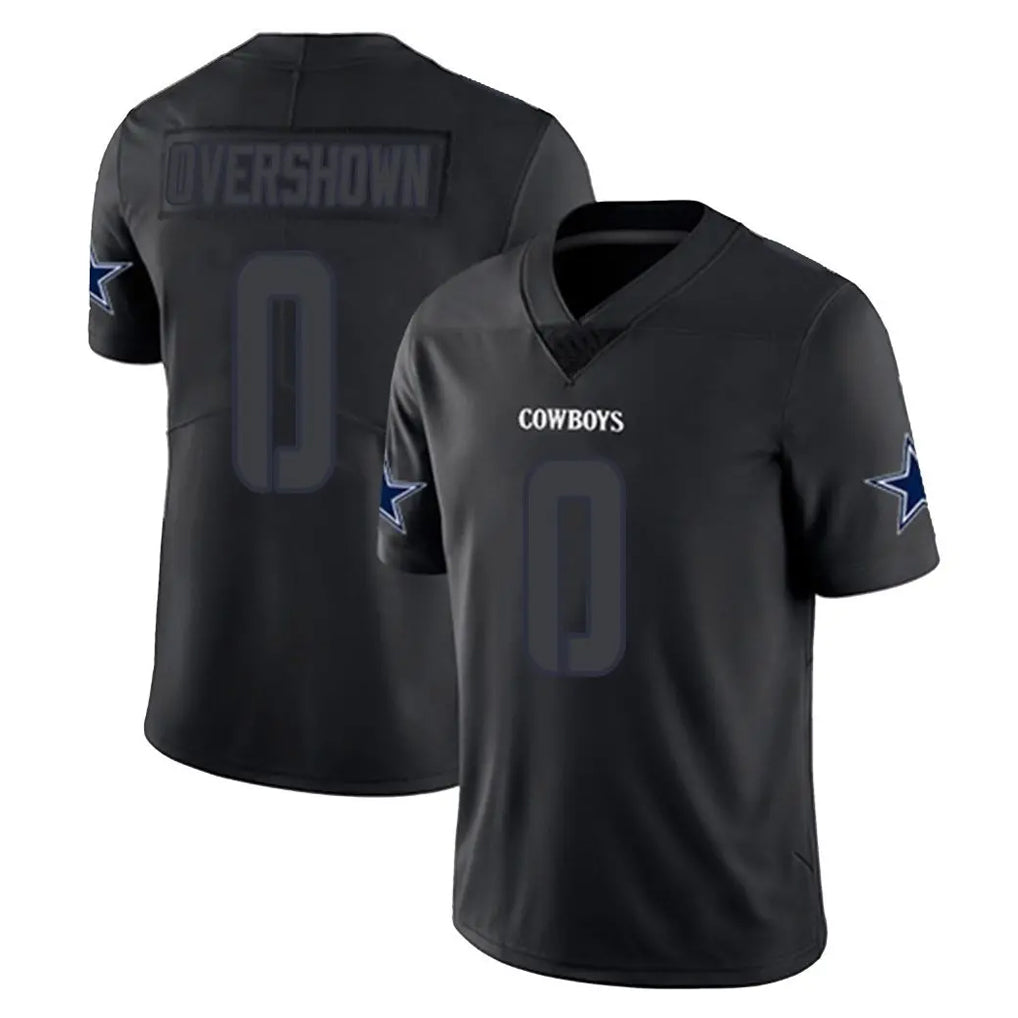 D.Cowboys #0 DeMarvion Overshown Player Black Impact Limited Home Game Edoa Stitched Jerseys