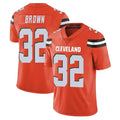 C.Browns #32 Jim Brown Player Orange Alternate Vapor Untouchable Limited Home Game Edoa Stitched Jerseys