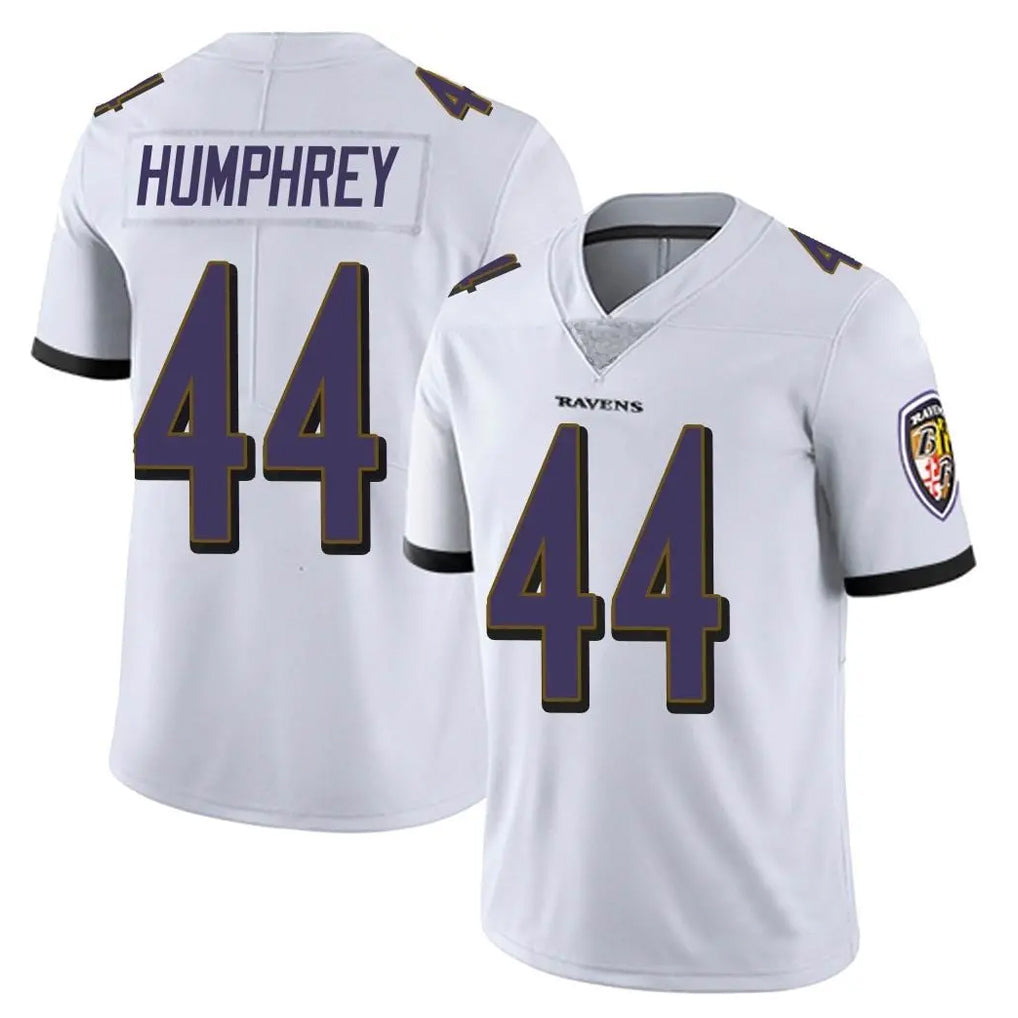 B.Ravens #44 Marlon Humphrey Player White Vapor Untouchable Limited Home Game Edoa Stitched Jerseys