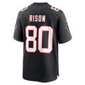 A.Falcons #80 Andre Rison Player Black Throwback Limited Home Game Edoa Stitched Jerseys