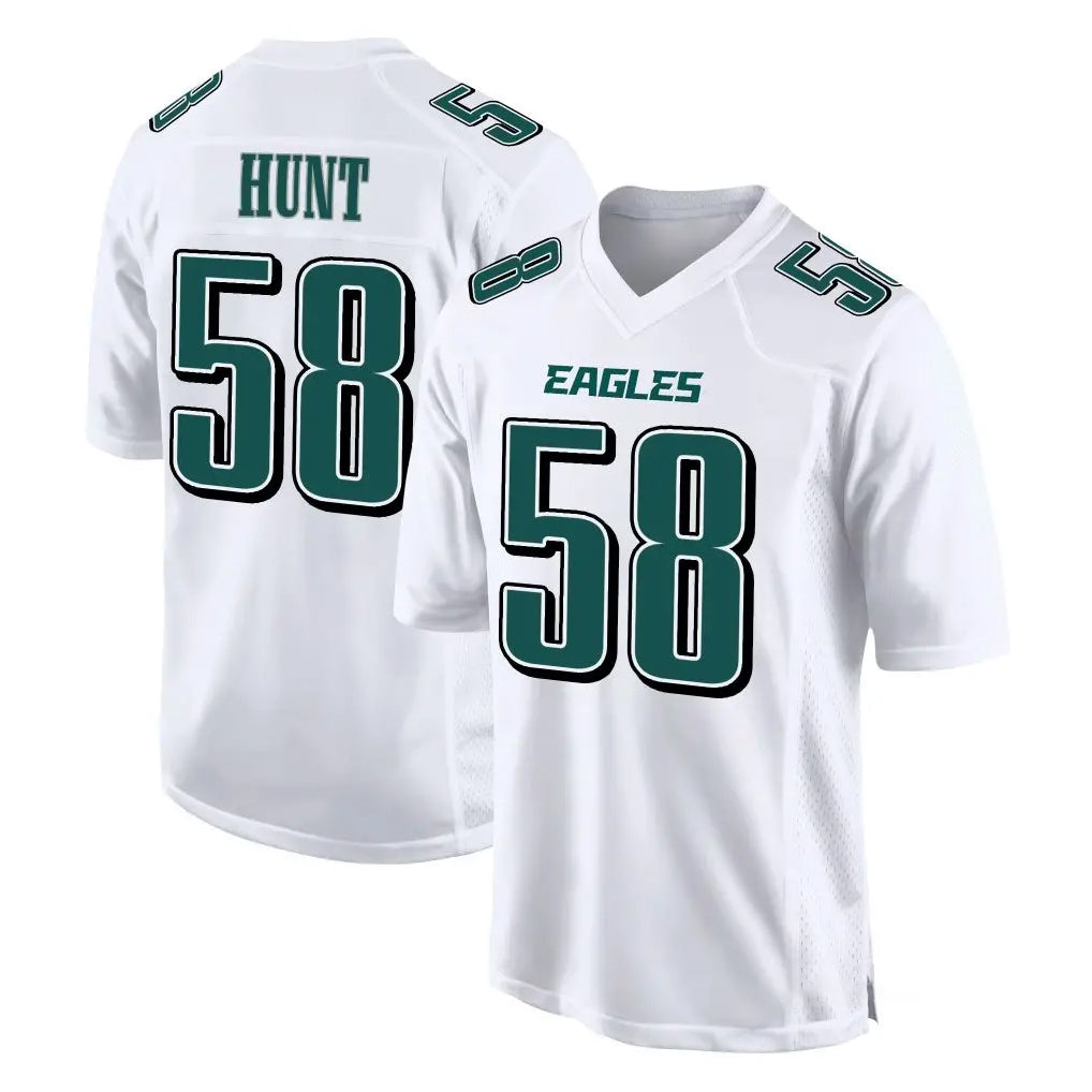 P.Eagles #58 Jalyx Hunt Player White Tundra Fashion Home Game Edoa Stitched Jerseys