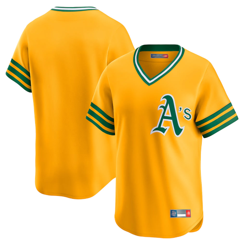 Athletics ## Athletics Blank Player Gold T-shirt Cooperstown Collection Game Edoa Stitched Jerseys