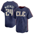C.Guardians #24 Triston McKenzie Player Navy City Connect Limited Home Edoa Stitched Jerseys