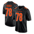 C.Bengals #78 Anthony Munoz Player Black Fashion Game Edoa Stitched Jerseys