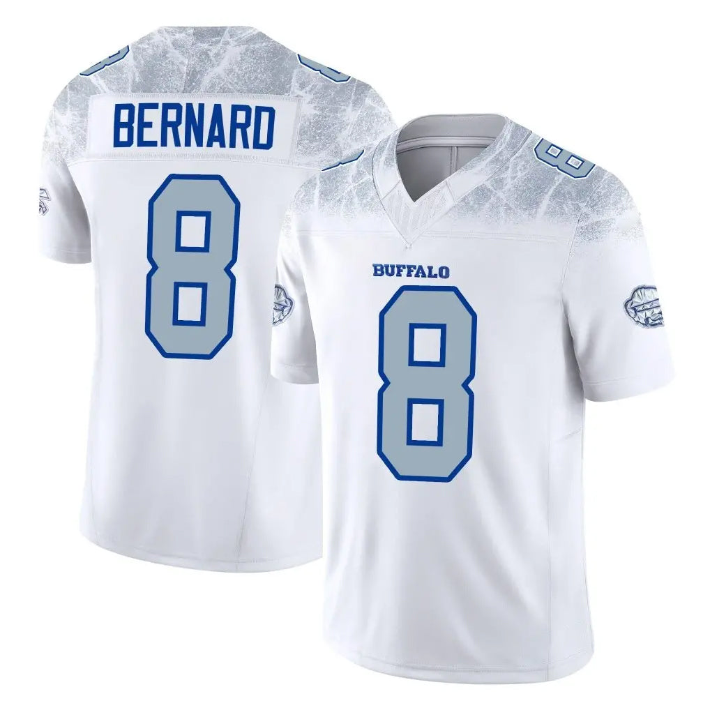B.Bills #8 Terrel Bernard Player White Rivalries Collection Limited Game Edoa Stitched Jerseys