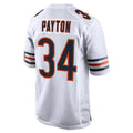 C.Bears #34 Walter Payton Player White Home Game Edoa Stitched Jerseys