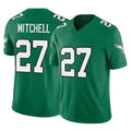 P.Eagles #27 Quinyon Mitchell Player Green Kelly Alternate Vapor F.U.S.E. Home Game Edoa Stitched Jerseys
