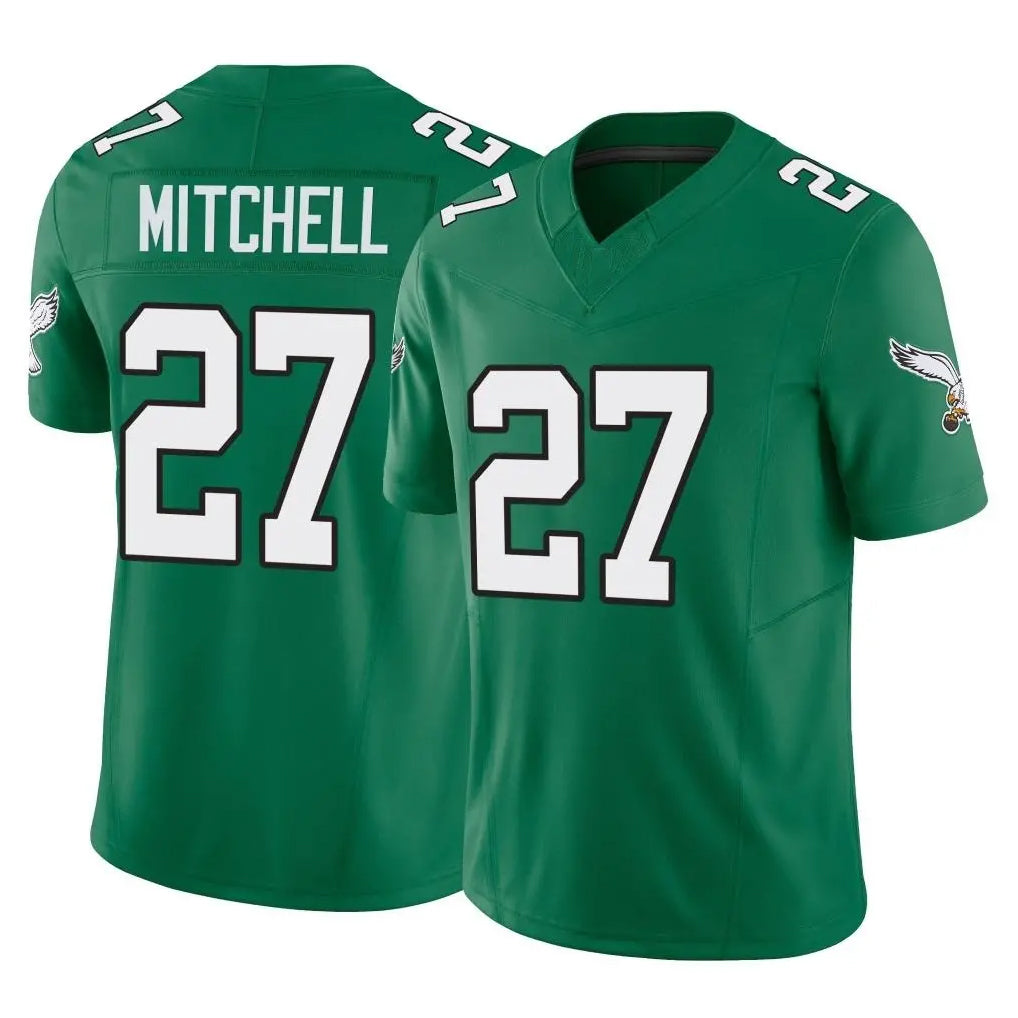P.Eagles #27 Quinyon Mitchell Player Green Kelly Alternate Vapor F.U.S.E. Home Game Edoa Stitched Jerseys