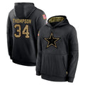 D.Cowboys #34 Jalen Thompson Player Black Salute to Service Pullover Hoodies Limited Edoa Stitched Jerseys