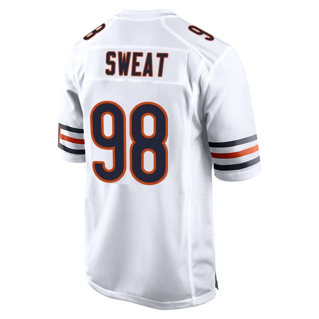 C.Bears #98 Montez Sweat Player White Home Game Edoa Stitched Jerseys