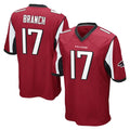 A.Falcons #17 Zachariah Branch Player Red Color Vapor Home Game Edoa Stitched Jerseys
