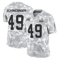C.Browns #49 Carson Schwesinger Player Arctic Camo Salute to Service Limited Home Game Edoa Stitched Jerseys