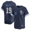 KC.Royals #19 Michael Massey Player Navy City Connect Limited Home Edoa Stitched Jerseys