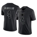 C.Panthers #4 Tetairoa McMillan Player Black Limited Reflective Game Edoa Stitched Jerseys