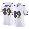 B.Ravens #89 Mark Andrews Player White Vapor F.U.S.E. Limited Edoa Stitched Jerseys
