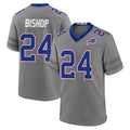 B.Bills #24 Cole Bishop Player Gray Nickel City Home Game Edoa Stitched Jerseys